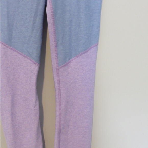 Outdoor Voices Leggings Lavender Purple Pastel Blue 7/8 NWT Color Block Active - Picture 3 of 8